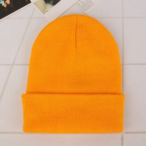 2018 Winter Hats for Woman New Beanies Knitted Solid Cute Hat Girls Autumn Female Beanie Caps Warmer Bonnet Ladies Casual Cap