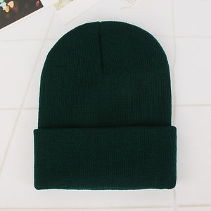 2018 Winter Hats for Woman New Beanies Knitted Solid Cute Hat Girls Autumn Female Beanie Caps Warmer Bonnet Ladies Casual Cap