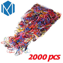 Load image into Gallery viewer, 2000/600pcs/bag Child Baby Gum for Hair TPU Disposable Elastics Hair Bands Girls Ponytail Holder Rubber Bands Hair Accessories