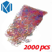 Load image into Gallery viewer, 2000/600pcs/bag Child Baby Gum for Hair TPU Disposable Elastics Hair Bands Girls Ponytail Holder Rubber Bands Hair Accessories