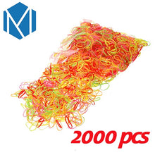 Load image into Gallery viewer, 2000/600pcs/bag Child Baby Gum for Hair TPU Disposable Elastics Hair Bands Girls Ponytail Holder Rubber Bands Hair Accessories