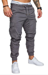 2018 Brand Men's Pants Hip Hop Harem Joggers Pants Male Trousers Men Joggers Solid Multi-pocket Pants Elastic Waist Sweatpants