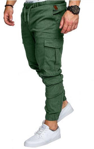 2018 Brand Men's Pants Hip Hop Harem Joggers Pants Male Trousers Men Joggers Solid Multi-pocket Pants Elastic Waist Sweatpants