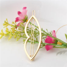 Load image into Gallery viewer, Fashion Woman Hair Accessories Triangle Hair Clip Pin Metal Geometric Alloy Hairband Moon Circle Hairgrip Barrette Girls Holder