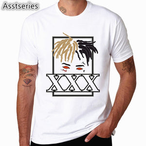 Xxxtentacion Character Print T-Shirt Fashion Casual Fitness Cool O-neck Men's T Shirt Summer Short Sleeve Men Clothing