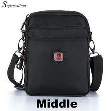 Load image into Gallery viewer, Soperwillton Brand Men&#39;s Bag Messenger Bag Waterproof Men Belt Bag Oxford 1680D Zipper Bag Crossbody For Male DropShipping #1052