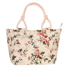 Load image into Gallery viewer, 2018 Fashion Folding Women Big Size Handbag Tote Ladies Casual Flower Printing Canvas Graffiti Shoulder Bag Beach Bolsa Feminina