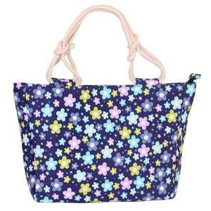 2018 Fashion Folding Women Big Size Handbag Tote Ladies Casual Flower Printing Canvas Graffiti Shoulder Bag Beach Bolsa Feminina