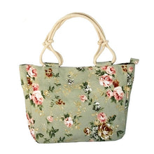 Load image into Gallery viewer, 2018 Fashion Folding Women Big Size Handbag Tote Ladies Casual Flower Printing Canvas Graffiti Shoulder Bag Beach Bolsa Feminina