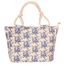 Load image into Gallery viewer, 2018 Fashion Folding Women Big Size Handbag Tote Ladies Casual Flower Printing Canvas Graffiti Shoulder Bag Beach Bolsa Feminina