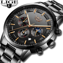 Load image into Gallery viewer, Relojes 2018 Watch Men LIGE Fashion Sport Quartz Clock Mens Watches Top Brand Luxury Business Waterproof Watch Relogio Masculino