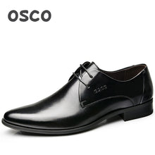 Load image into Gallery viewer, OSCO Men Shoes Spring Summer Formal Genuine Leather Business Casual Shoes Men Dress Office Luxury Shoes Male Breathable Oxfords