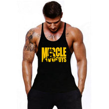 Load image into Gallery viewer, Muscleguys Cotton Gyms Tank Tops Men Sleeveless Tanktops For Boys Bodybuilding Clothing Undershirt Fitness Stringer Golds Vest