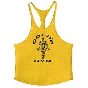 Muscleguys Cotton Gyms Tank Tops Men Sleeveless Tanktops For Boys Bodybuilding Clothing Undershirt Fitness Stringer Golds Vest