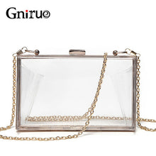 Load image into Gallery viewer, Acrylic Transparent Clutch Chain Box Women Shoulder Bags Hard Day Clutches Bags Wedding Party Evening Purse 5 Colors