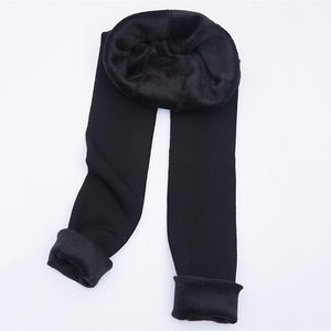 Autumn Winter Fashion Explosion Model Plus Thick Velvet Warm Seamlessly Integrated Inverted Cashmere Leggings Warm Pants