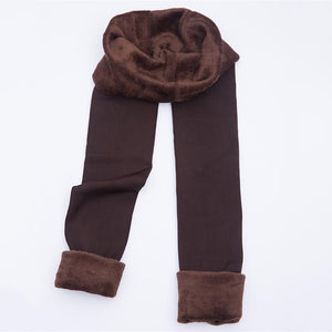 Autumn Winter Fashion Explosion Model Plus Thick Velvet Warm Seamlessly Integrated Inverted Cashmere Leggings Warm Pants