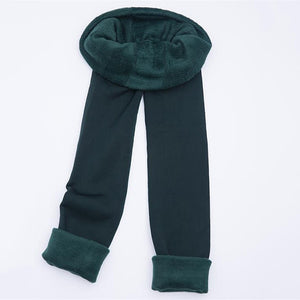 Autumn Winter Fashion Explosion Model Plus Thick Velvet Warm Seamlessly Integrated Inverted Cashmere Leggings Warm Pants