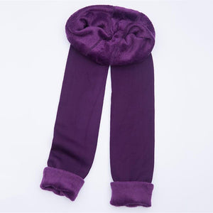 Autumn Winter Fashion Explosion Model Plus Thick Velvet Warm Seamlessly Integrated Inverted Cashmere Leggings Warm Pants