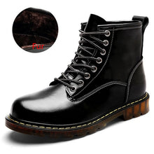 Load image into Gallery viewer, Vancat High Quality Genuine leather Autumn Men Boots Winter Waterproof Ankle Boots  Martin Boots Outdoor Working Boots Men Shoes