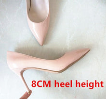 Load image into Gallery viewer, Brand Shoes Woman High Heels Ladies Shoes 12CM Heels Pumps Women Shoes High Heels Sexy Black Beige Wedding Shoes Stiletto B-0043