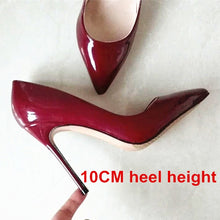 Load image into Gallery viewer, Brand Shoes Woman High Heels Ladies Shoes 12CM Heels Pumps Women Shoes High Heels Sexy Black Beige Wedding Shoes Stiletto B-0043