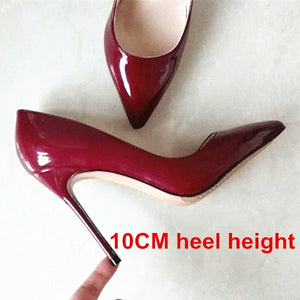 Brand Shoes Woman High Heels Ladies Shoes 12CM Heels Pumps Women Shoes High Heels Sexy Black Beige Wedding Shoes Stiletto B-0043