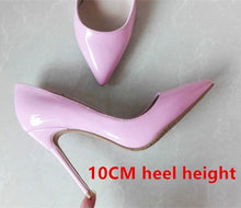 Load image into Gallery viewer, Brand Shoes Woman High Heels Ladies Shoes 12CM Heels Pumps Women Shoes High Heels Sexy Black Beige Wedding Shoes Stiletto B-0043