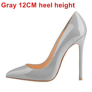 Brand Shoes Woman High Heels Ladies Shoes 12CM Heels Pumps Women Shoes High Heels Sexy Black Beige Wedding Shoes Stiletto B-0043