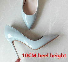 Load image into Gallery viewer, Brand Shoes Woman High Heels Ladies Shoes 12CM Heels Pumps Women Shoes High Heels Sexy Black Beige Wedding Shoes Stiletto B-0043