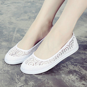 Cuculus 2018 New Canvas nurse shoes Solid Women Platform Casual Shoes Women Flat Bottom feminino Women shoes 437