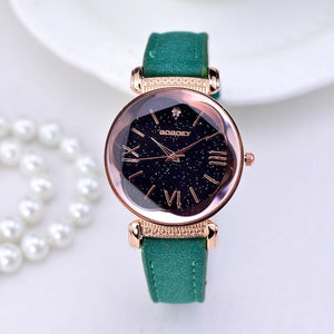 New Fashion Gogoey Brand Rose Gold Leather Watches Women ladies casual dress quartz wristwatch reloj mujer go4417