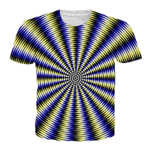 Load image into Gallery viewer, Alisister Black And White Vertigo Hypnotic Printing T Shirt Unisxe Funny Short Sleeved Tees Men/women Tops Men&#39;s 3D T-shirt