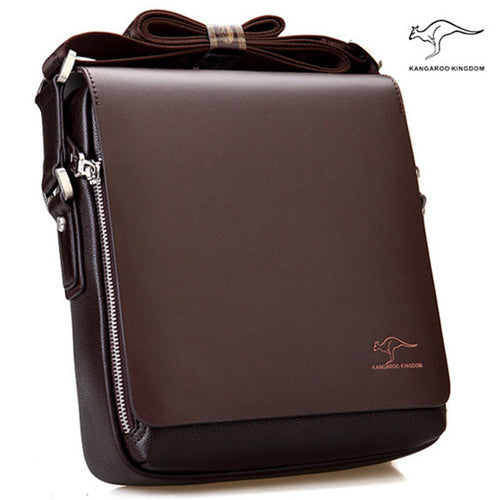 New Arrived Brand Kangaroo men's messenger bag Vintage leather shoulder bag Handsome crossbody bag Free Shipping