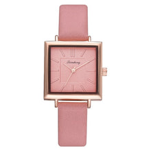 Load image into Gallery viewer, 2018 Top Brand Square Women Bracelet Watch Contracted Leather Crystal WristWatches Women Dress Ladies Quartz Clock Dropshiping