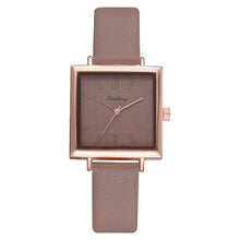 Load image into Gallery viewer, 2018 Top Brand Square Women Bracelet Watch Contracted Leather Crystal WristWatches Women Dress Ladies Quartz Clock Dropshiping