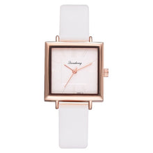 Load image into Gallery viewer, 2018 Top Brand Square Women Bracelet Watch Contracted Leather Crystal WristWatches Women Dress Ladies Quartz Clock Dropshiping