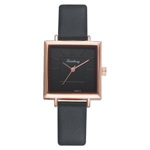 2018 Top Brand Square Women Bracelet Watch Contracted Leather Crystal WristWatches Women Dress Ladies Quartz Clock Dropshiping