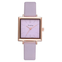 Load image into Gallery viewer, 2018 Top Brand Square Women Bracelet Watch Contracted Leather Crystal WristWatches Women Dress Ladies Quartz Clock Dropshiping