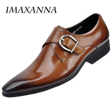 Load image into Gallery viewer, IMAXANNA 2018 New Men Leather Shoes Man Flat Classic Men Dress Shoes Leather Italian Formal Oxford Plus Size 38-48