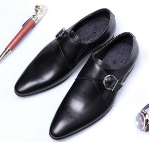 IMAXANNA 2018 New Men Leather Shoes Man Flat Classic Men Dress Shoes Leather Italian Formal Oxford Plus Size 38-48