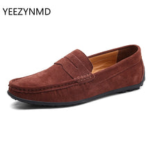 Load image into Gallery viewer, Men Casual Shoes Fashion Male Shoes Suede Leather Men Loafers leisure Moccasins Slip On Men&#39;s driving Shoes Large Size 6.5-11