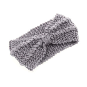 Winter Warmer Ear Knitted Headband Turban For Lady Women Crochet Bow Wide Stretch Hairband Headwrap Hair Accessories