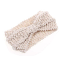 Load image into Gallery viewer, Winter Warmer Ear Knitted Headband Turban For Lady Women Crochet Bow Wide Stretch Hairband Headwrap Hair Accessories