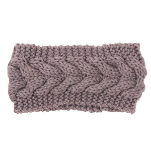 Winter Warmer Ear Knitted Headband Turban For Lady Women Crochet Bow Wide Stretch Hairband Headwrap Hair Accessories