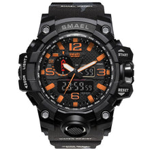 Load image into Gallery viewer, SMAEL Brand Men Sports Watches Dual Display Analog Digital LED Electronic Quartz Wristwatches Waterproof Swimming Military Watch