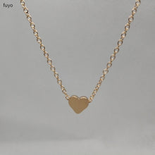 Load image into Gallery viewer, Tiny Heart Choker Necklace for Women gold Silver Chain Smalll Love Necklace Pendant on neck Bohemian Chocker Necklace Jewelry