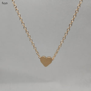 Tiny Heart Choker Necklace for Women gold Silver Chain Smalll Love Necklace Pendant on neck Bohemian Chocker Necklace Jewelry