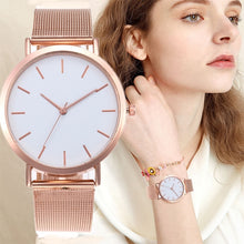 Load image into Gallery viewer, Women Watches Bayan Kol Saati Fashion Rose Gold Silver Luxury Ladies Watch For Women reloj mujer saat relogio zegarek damski