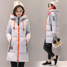 Load image into Gallery viewer, Parka Women 2018 Winter Jacket Women Coat Hooded Outwear Female Parka Thick Cotton Padded Lining Winter Female Basic Coats Z30